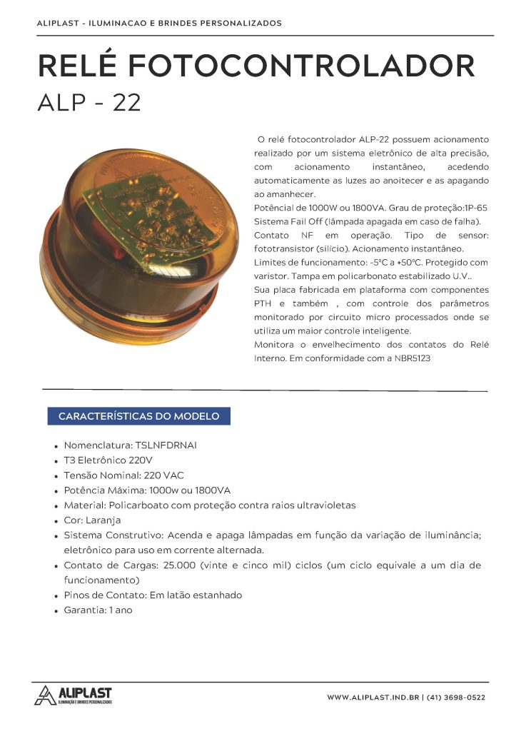 RELE ALP 22 Pagina 1