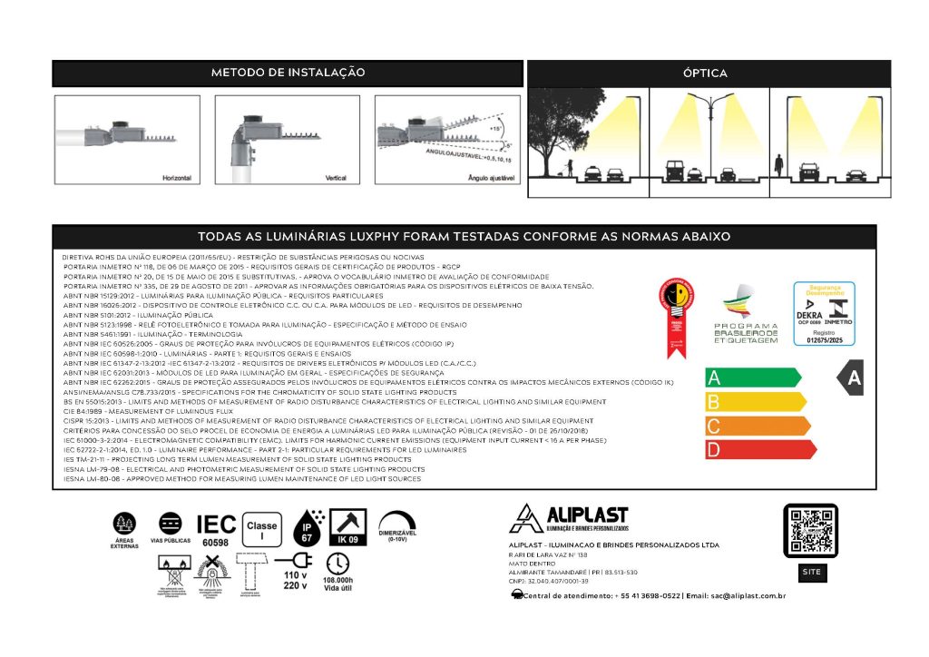 LUMINARIA PUBLICA LED LINHAPRO LUXPHY NOVO Pagina 3